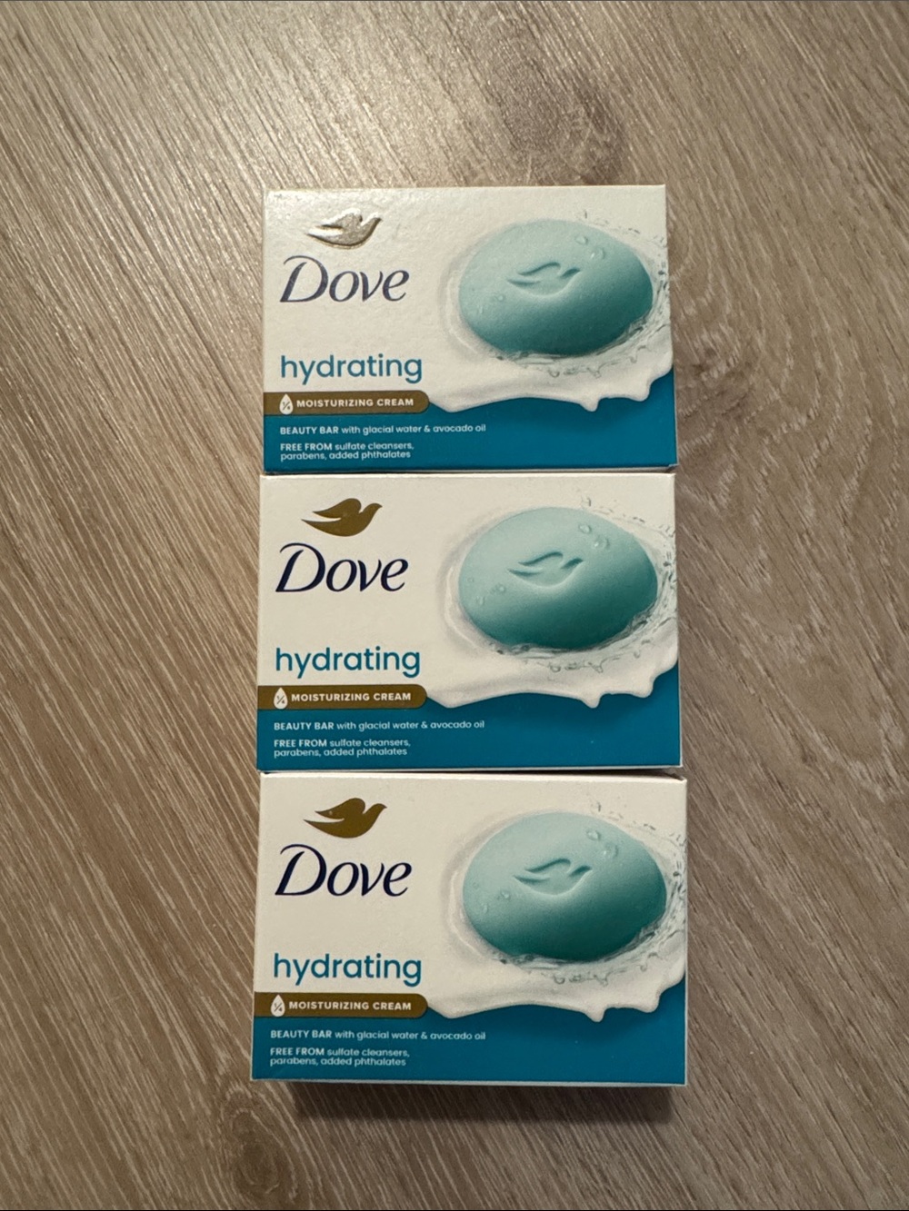 Dove Hydrating Beauty Bar Soap 3 Bar Ser NEW 🏷️